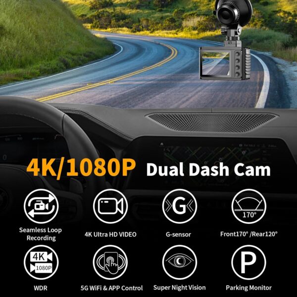 WANLIPO A13 Dual Dash Cam - Image 2